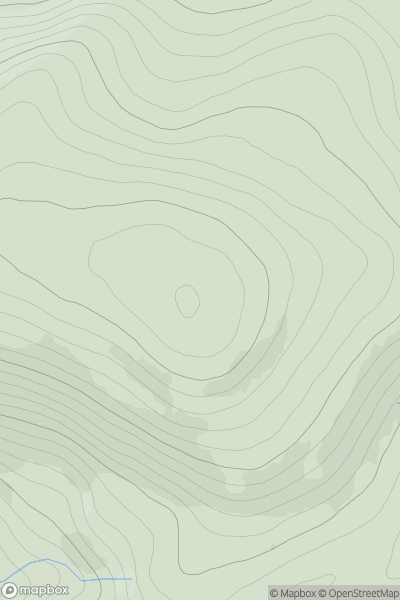 Thumbnail image for Beinn Dearg [Cape Wrath Peninsula] showing contour plot for surrounding peak